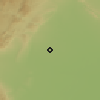 Shaded relief of the 56 km around Tānk, drawn from the GMTED2010 grid
