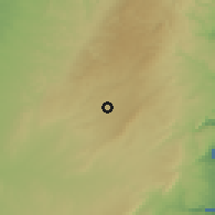 Shaded relief of the 56 km around as-Samū', drawn from the GMTED2010 grid