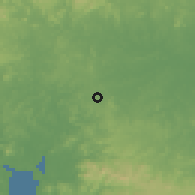 Shaded relief of the 60 km around Atalaya, drawn from the GMTED2010 grid