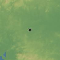 Shaded relief of the 60 km around Los Boquerones, drawn from the GMTED2010 grid