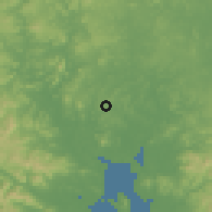 Shaded relief of the 60 km around Río de Jesús, drawn from the GMTED2010 grid