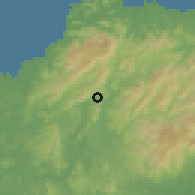 Shaded relief of the 60 km around Salamanca, drawn from the GMTED2010 grid