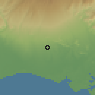 Shaded relief of the 60 km around Tijeras, drawn from the GMTED2010 grid