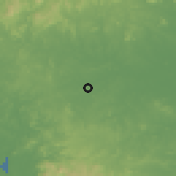 Shaded relief of the 60 km around El Espino de Santa Rosa, drawn from the GMTED2010 grid