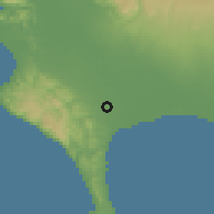 Shaded relief of the 60 km around Finca Corredor, drawn from the GMTED2010 grid