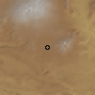 Shaded relief of the 60 km around Ialibu, drawn from the GMTED2010 grid