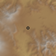 Shaded relief of the 60 km around Mount Hagen, drawn from the GMTED2010 grid