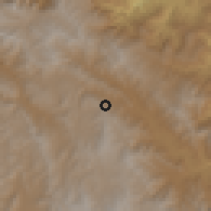 Shaded relief of the 60 km around Wabag, drawn from the GMTED2010 grid