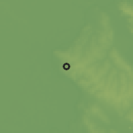 Shaded relief of the 57 km around Lambaré, drawn from the GMTED2010 grid