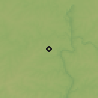 Shaded relief of the 57 km around Los Cedrales, drawn from the GMTED2010 grid