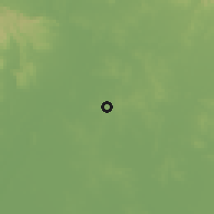 Shaded relief of the 57 km around Maciel, drawn from the GMTED2010 grid