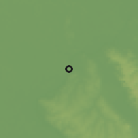 Shaded relief of the 57 km around Mariano Roque Alonso, drawn from the GMTED2010 grid