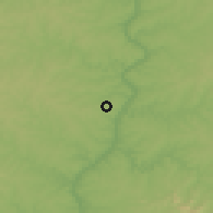 Shaded relief of the 57 km around Mayor Otaño, drawn from the GMTED2010 grid