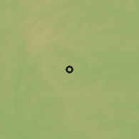 Shaded relief of the 58 km around Minga Porá, drawn from the GMTED2010 grid