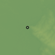 Shaded relief of the 57 km around Nanawa, drawn from the GMTED2010 grid