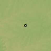 Shaded relief of the 57 km around Naranjal, drawn from the GMTED2010 grid