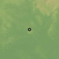Shaded relief of the 57 km around Quyquyho, drawn from the GMTED2010 grid