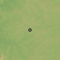 Shaded relief of the 57 km around Repatriación, drawn from the GMTED2010 grid