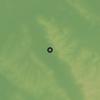 Shaded relief of the 57 km around San Bernardino, drawn from the GMTED2010 grid