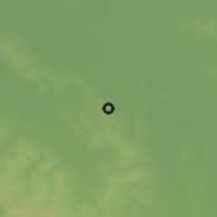 Shaded relief of the 57 km around San José Obrero, drawn from the GMTED2010 grid