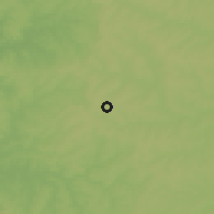 Shaded relief of the 57 km around Caaguazú, drawn from the GMTED2010 grid