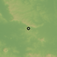 Shaded relief of the 57 km around Sapucaí, drawn from the GMTED2010 grid