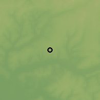 Shaded relief of the 58 km around Aguaray, drawn from the GMTED2010 grid
