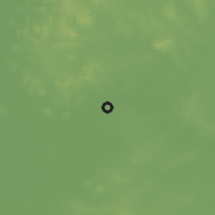 Shaded relief of the 57 km around Villa Florida, drawn from the GMTED2010 grid