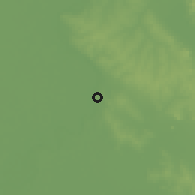Shaded relief of the 57 km around Villeta, drawn from the GMTED2010 grid