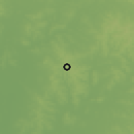 Shaded relief of the 57 km around Yataity, drawn from the GMTED2010 grid