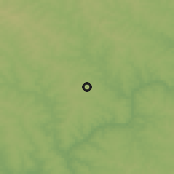 Shaded relief of the 57 km around Yatytay, drawn from the GMTED2010 grid