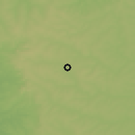 Shaded relief of the 58 km around Yhú, drawn from the GMTED2010 grid