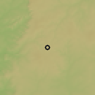 Shaded relief of the 58 km around Capitán Bado, drawn from the GMTED2010 grid