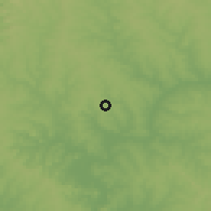 Shaded relief of the 57 km around Capitán Meza, drawn from the GMTED2010 grid