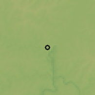 Shaded relief of the 57 km around Ciudad del Este, drawn from the GMTED2010 grid