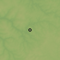 Shaded relief of the 58 km around Curuguaty, drawn from the GMTED2010 grid