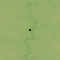 Shaded relief of the 57 km around Domingo Martínez de Irala, drawn from the GMTED2010 grid