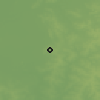 Shaded relief of the 57 km around General Artigas, drawn from the GMTED2010 grid