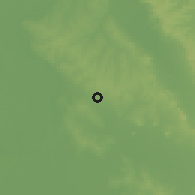 Shaded relief of the 57 km around Guarambaré, drawn from the GMTED2010 grid