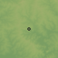 Shaded relief of the 57 km around Hohenau, drawn from the GMTED2010 grid
