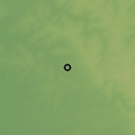 Shaded relief of the 58 km around Itacurubí del Rosario, drawn from the GMTED2010 grid