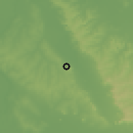 Shaded relief of the 57 km around Itauguá, drawn from the GMTED2010 grid