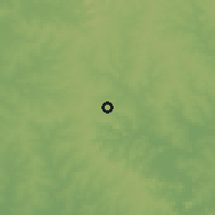Shaded relief of the 57 km around Jesús, drawn from the GMTED2010 grid