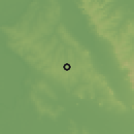 Shaded relief of the 57 km around Juan Augusto Saldívar, drawn from the GMTED2010 grid