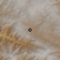 Shaded relief of the 60 km around Cajamarca, drawn from the GMTED2010 grid