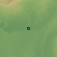 Shaded relief of the 60 km around Chalaco, drawn from the GMTED2010 grid