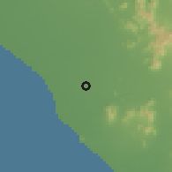 Shaded relief of the 60 km around Chiclayo, drawn from the GMTED2010 grid