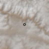 Shaded relief of the 60 km around Chinchero, drawn from the GMTED2010 grid