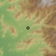 Shaded relief of the 60 km around Chongoyape, drawn from the GMTED2010 grid