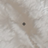 Shaded relief of the 60 km around Chupaca, drawn from the GMTED2010 grid